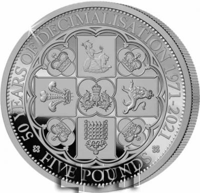 «The NEW 50th Anniversary of Decimalisation Solid Silver Proof 5oz Coin».jpg