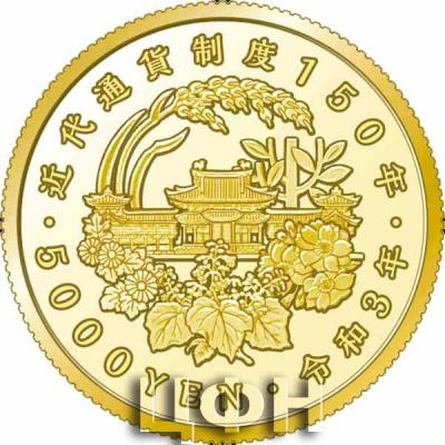 «150 лет современной валютной системы Японии» реверс 5000 золото.jpg