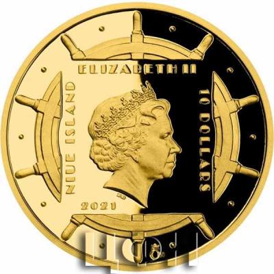 «Gold quater-ounce coin Polar explorers - The conquest of the North Pole proof»..jpg