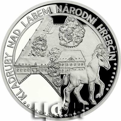 «Platinum one-ounce coin UNESCO - Kladruby nad Labem - The national stud proof»..jpg