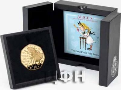 «JUST 500 WORLDWIDE - Alice’s Adventures in Wonderland Gold Proof 50p Released»..jpg