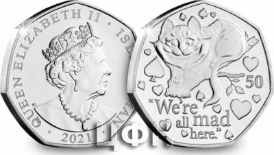 «Cheshire Cat Brilliant Uncirculated 50p Coin».jpg