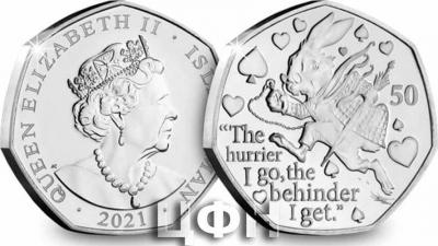 «The White Rabbit Brilliant Uncirculated 50p Coin».jpg