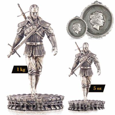 «Geralt of Rivera – The Witcher – is the world’s first silver statue legal-tender coin, and it’s a beauty».jpg