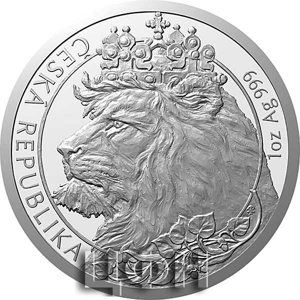 2021 - STŘÍBRNÁ MINCE ČESKÝ LEV 2 NZD - 1 OZ..jpg