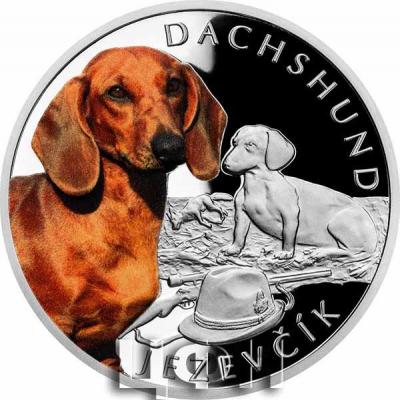 «Silver coin Dog Breeds - Dachshund proof».jpg