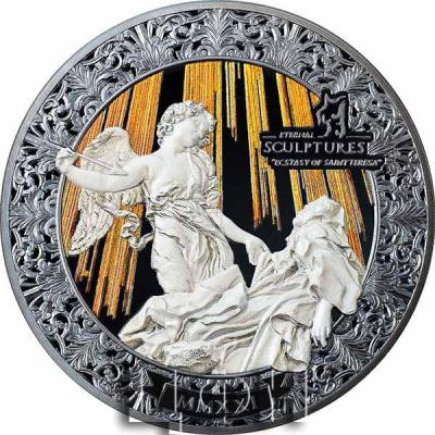ECSTASY OF SAINT TERESA Eternal Sculptures Special Edition 5 Oz Silver Coin 20$ Palau 2021.jpg