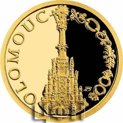 Gold coin Olomouc - Holy Trinity Column.jpg