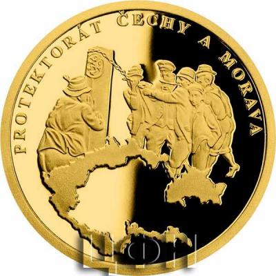Gold coin War Year 1939 - Protectorate of Bohemia and Moravia proof.jpg