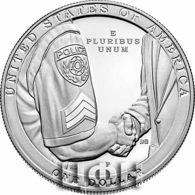 «National Law Enforcement Memorial and Museum 2021 Proof Silver Dollar».jpg