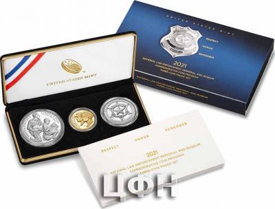 «National Law Enforcement Memorial and Museum 2021 Three-Coin Proof Set.».jpg