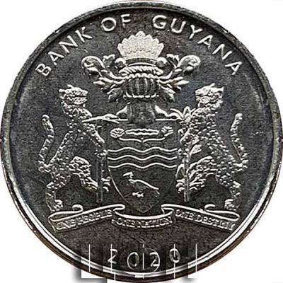 Guyana 100 dollars 2020 - 50 Years of the Republic.jpg