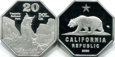 CALIFORNIA REPUBLIC 20 DOLLARS 2020 BOBCAT-YOSEMITE PROOF.jpg