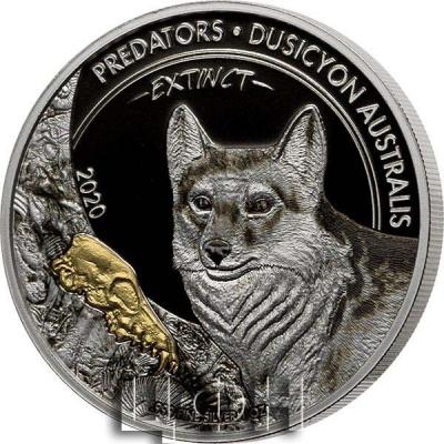 «20 Francs Kongo Predators Extinct Dusicyon 2020».jpg