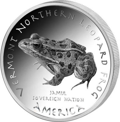 «1 Dollar USA Native State Dollar Vermont Pennacook Leopardfrosch 2021»..jpg