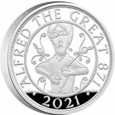 «Alfred the Great 1,150th Anniversary 2021 £5 Piedfort Silver Proof Coin».jpg