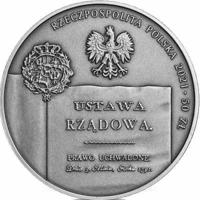 «230. rocznica Konstytucji 3 Maja – dzieła odrodzonej Rzeczypospolitej, 50 zł, awers».jpg