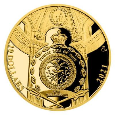 «Sada čtyř zlatých mincí Bazilika sv. Petra proof».jpg