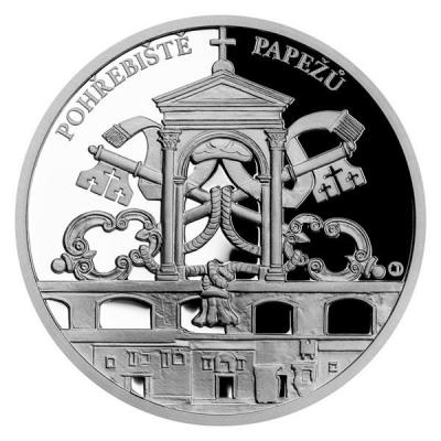 «Sada čtyř stříbrných mincí Bazilika sv. Petra proof - POHŘEBIŠTĔ PAPEŽŮ».jpg