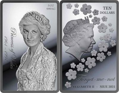 «10 Dollars LADY DIANA 60th Birthday Diamond Edition 5 Oz Silver Coin 10$ Niue 2021 Black Proof».jpg
