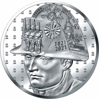 «50€ Euro France 2021 Proof NAPOLEON BONAPARTE 200th Anniversary of Death Silver Coin.».jpg