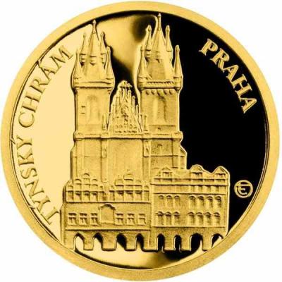 «Zlatá mince Praha - Týnský chrám proof».jpg