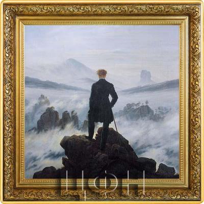 «WANDERER ABOVE THE SEA OF FOG Treasures of World 1 Oz Silver Coin 1$ Niue 2021».jpg