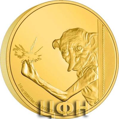 «HARRY POTTER™ Classic - Dobby the House Elf ¼oz Gold Coin».jpg