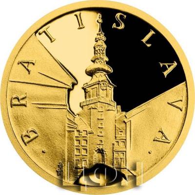 «Zlatá mince Bratislava - Michalská brána SK proof».jpg