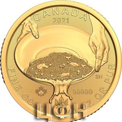«1 oz Gold Klondike Gold Rush - Panning for Gold in Coincard 2021»..jpg
