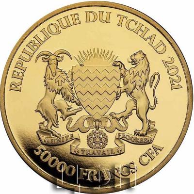 «2021 Republic of Chad 1 oz Gold Mandala Antelope BU.».jpg