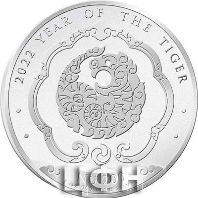 «Bhutan Lunar Tiger 1 oz 999 Fine Silver BU Coin».jpg