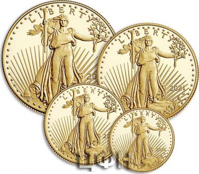 «American Eagle 2021 Gold Proof Four-Coin Set»..jpg