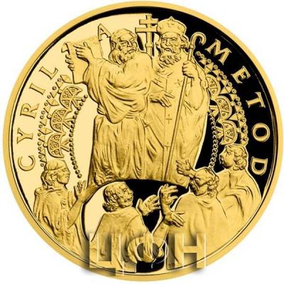 «Zlatá dvouuncová mince Cyril a Metoděj SK proof»..jpg