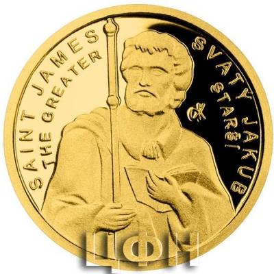 «Zlatá mince Patroni - Svatý Jakub proof»..jpg
