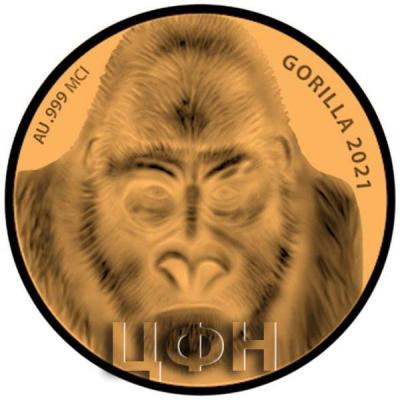 «100 FRANCS CFA, REPUBLIQUE DU CONGO» «GORILLA».JPG