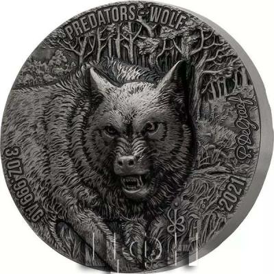 «5.000 Francs Elfenbeinküste Predators Wolf 2021.».jpg