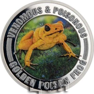 «1 Dollar Samoa 2022» «GOLDEN POISON FROG» (Ужасный листолаз).jpg