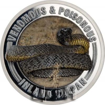«1 Dollar Samoa 2022» «INLAND TAIPAN» (Змея Тайпан Маккоя).jpg