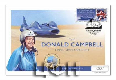 «£2 DONALD CAMPBELL CBE - BLUEBIRD CN7 - 403 MPH. Colour Print».jpg