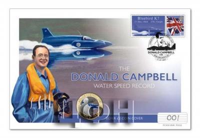 «£2 DONALD CAMPBELL CBE - BLUEBIRD K7 - 276 MPH. Colour Print».jpg