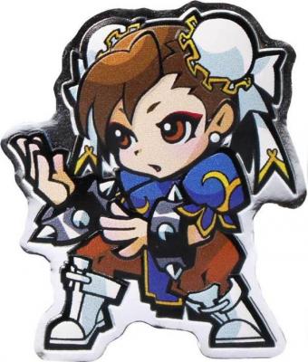 «Fiji 1 Dollar CHUN LI Mini Fighters 1 Oz Silver Coin 1$ Fiji 2021 Proof» .jpg