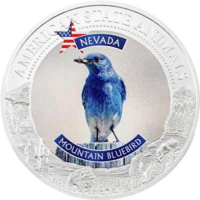 «NEVADA MOUNTAIN BLUEBIRD Graded MS70 American State Animals 1 Oz Silver Coin 5$ Cook Islands 2021».jpg