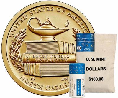 «American Innovation $1 Coin 2021 Rolls and Bags - North Carolina».jpg