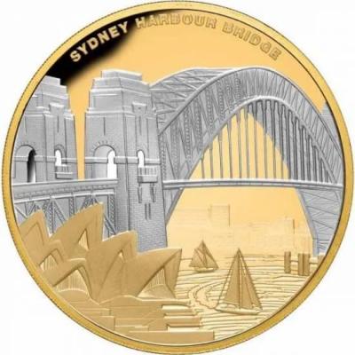 «Sydney Harbour Bridge 2022 $100 Platinum-plated 1oz Gold Proof Coin»..jpg