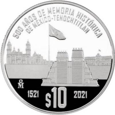 «ESTADOS UNIDOS MEXICANOS» «500th anniversary of historical memory of Mexico-Tenochtitlan».jpg