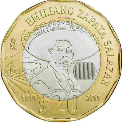 «20 Pesos Emiliano Zapata Salazar».jpg