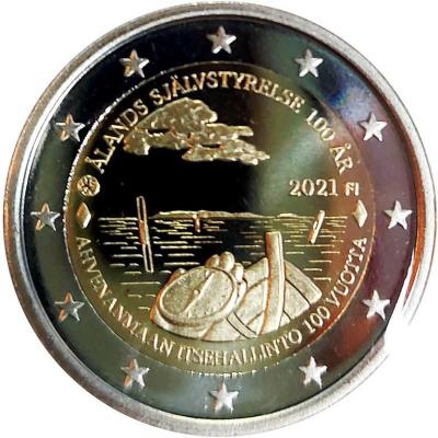 «2021 - 2 Euro FINLANDE  - 100e Anniversaire de l'Autonomie des îles Åland BE».jpg