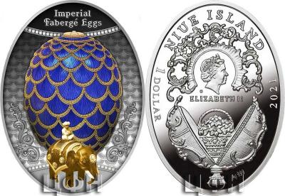 «1 Dollar PINECONE EGG Faberge Silver Coin 1$ Niue 2021 Proof».jpg