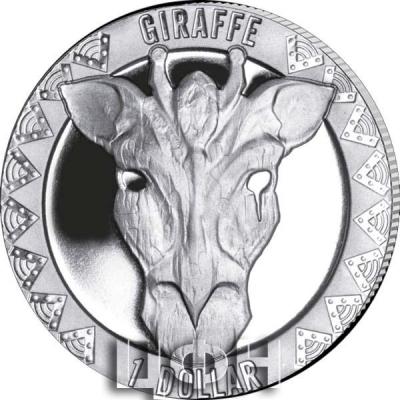 «The Wild 5 - Giraffe - 2022 Unc. Cupro Nickel $1 Coin - SLE».jpg